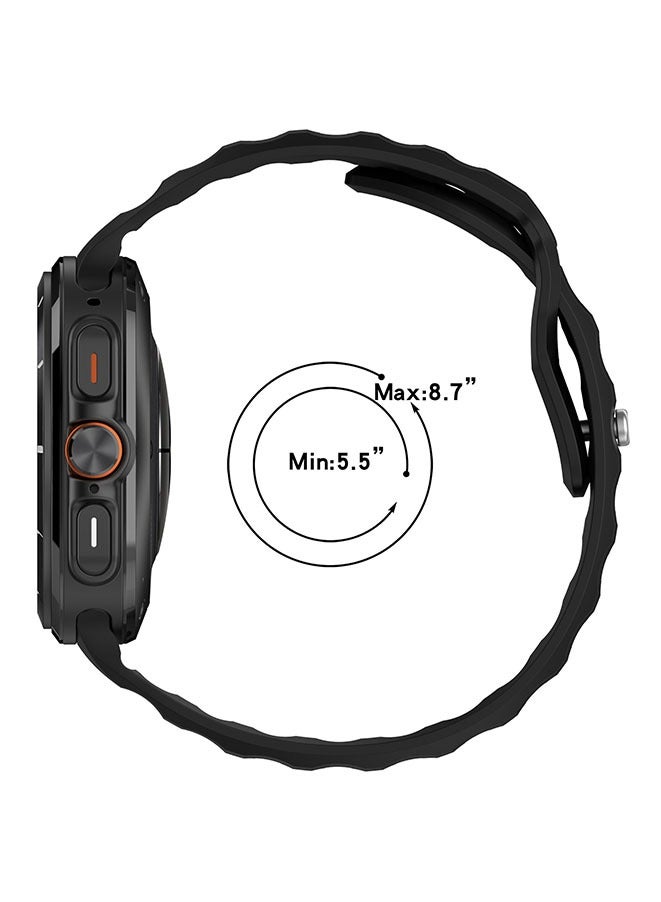 Samsung Galaxy watch Ultra Straps for Women Men,3 Pack Silicone Strap Replacement Wristbands Compatible with Samsung Galaxy watch Ultra 47mm Sport Silicone Strap - Image 5