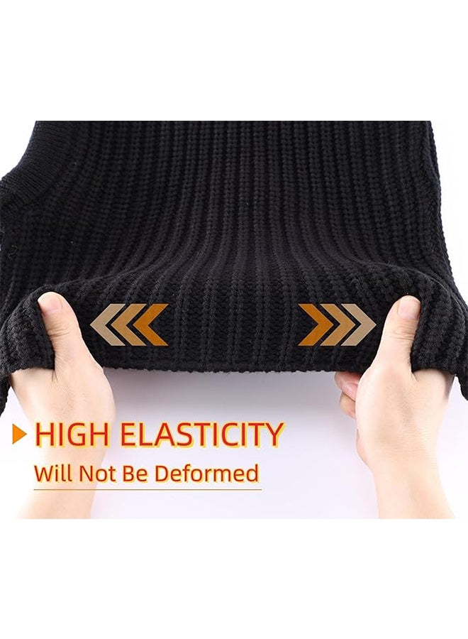 YJ Winter Hooded Knit Beanie with Scarf for Women & Men – Warm Fleece-Lined Balaclava Hat for Fall & Winter - Image 4