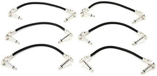 Hosa IRG-600.5 Low-Profile Right-Angle Guitar Patch Cable, 6 Inch (6-Pack) - Image 4