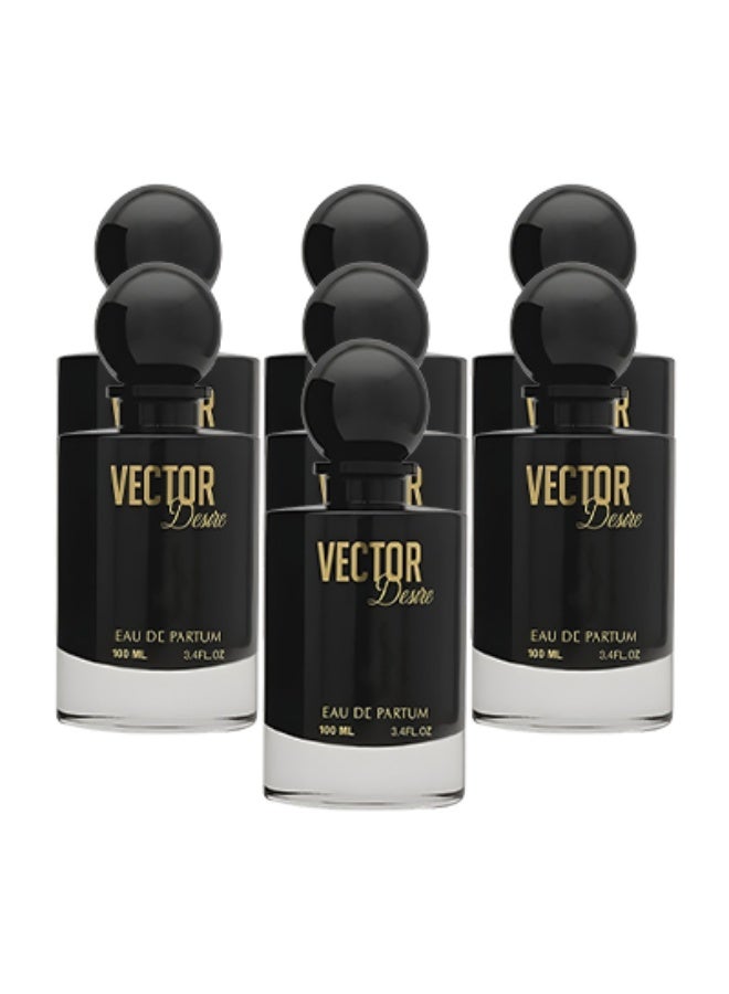 Vector 7 Pieces Vector Desire Perfume Black 100ml EDP - Image 1