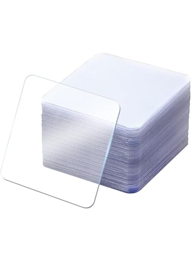 PROMASS - SOD-02-DST Transparent Double Sided Tape Heavy Duty 100 Pieces, Double Sided Tape, Waterproof Sturdy Squares, Acrylic Film, For Office Home Wall Decoration, Fixing - Image 1