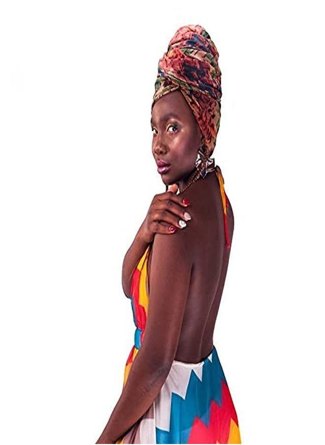 DRESHOW Turban Head Wraps For African Women Long Hair Scarf Shawl Hijab Headscarf Headwrap Hair Accessories  - Image 3