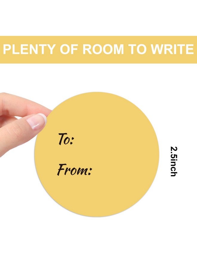 Whaline 315Pcs Pastel Gift Tag Stickers 2.5 Inch Colorful Circle Present Stickers To And From Selfadhesive Blank Seal Labels For Party Favors Marking 9 Colors - Image 2