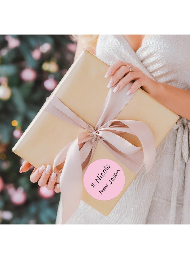 Whaline 315Pcs Pastel Gift Tag Stickers 2.5 Inch Colorful Circle Present Stickers To And From Selfadhesive Blank Seal Labels For Party Favors Marking 9 Colors - Image 5