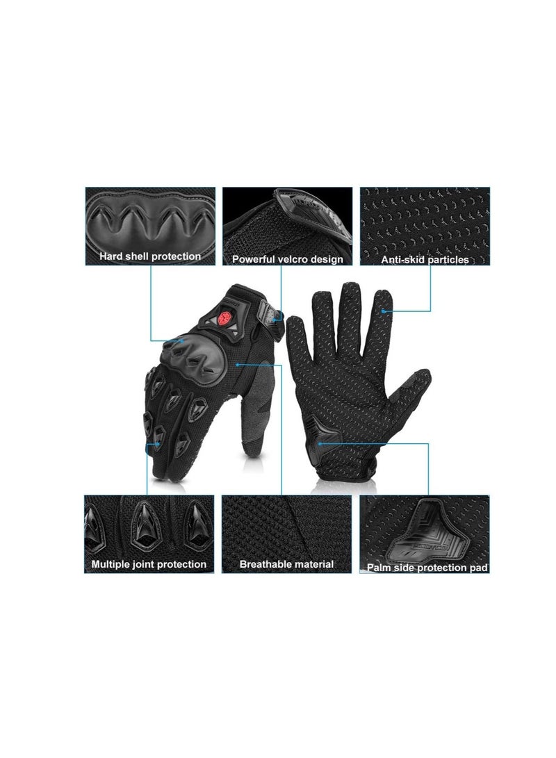 Scoyco MC29 Shockproof Powersports Protective Riding Gloves Black - Image 3