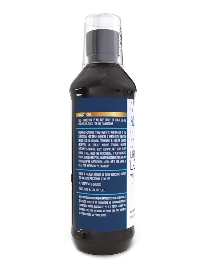 NuEthix Formulations Lipsomal L-Carnitine Supplement 600mg with L-Citrulline 1000mg for Healthy Weight Management, Fat Metabolism, Energy Production and Increased Blood Flow, for Men & Women - Image 2
