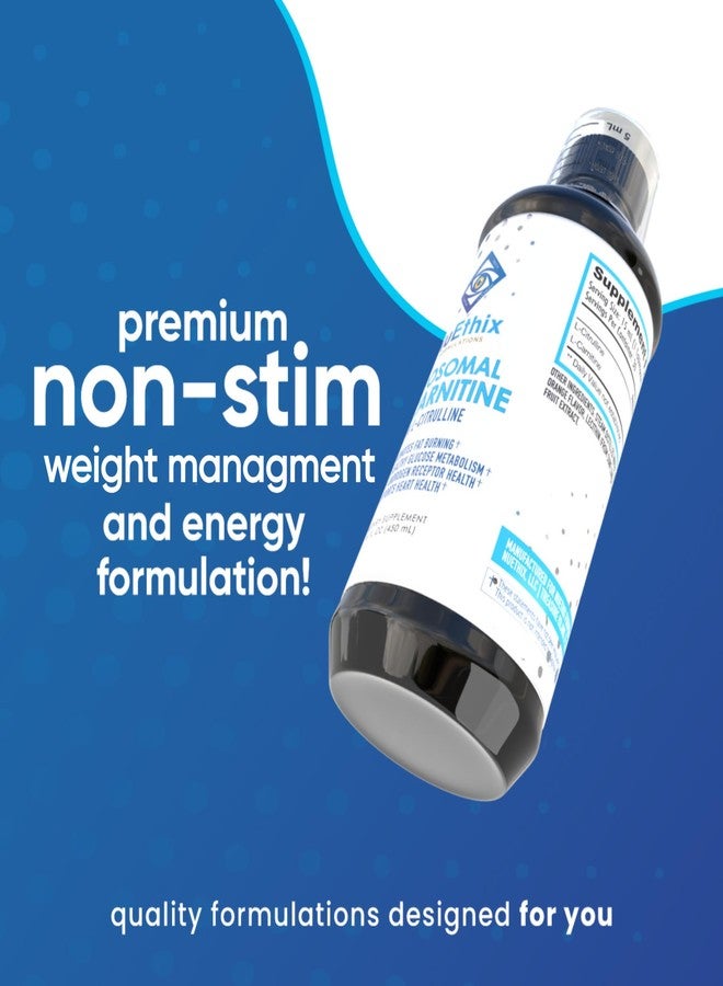 NuEthix Formulations Lipsomal L-Carnitine Supplement 600mg with L-Citrulline 1000mg for Healthy Weight Management, Fat Metabolism, Energy Production and Increased Blood Flow, for Men & Women - Image 5