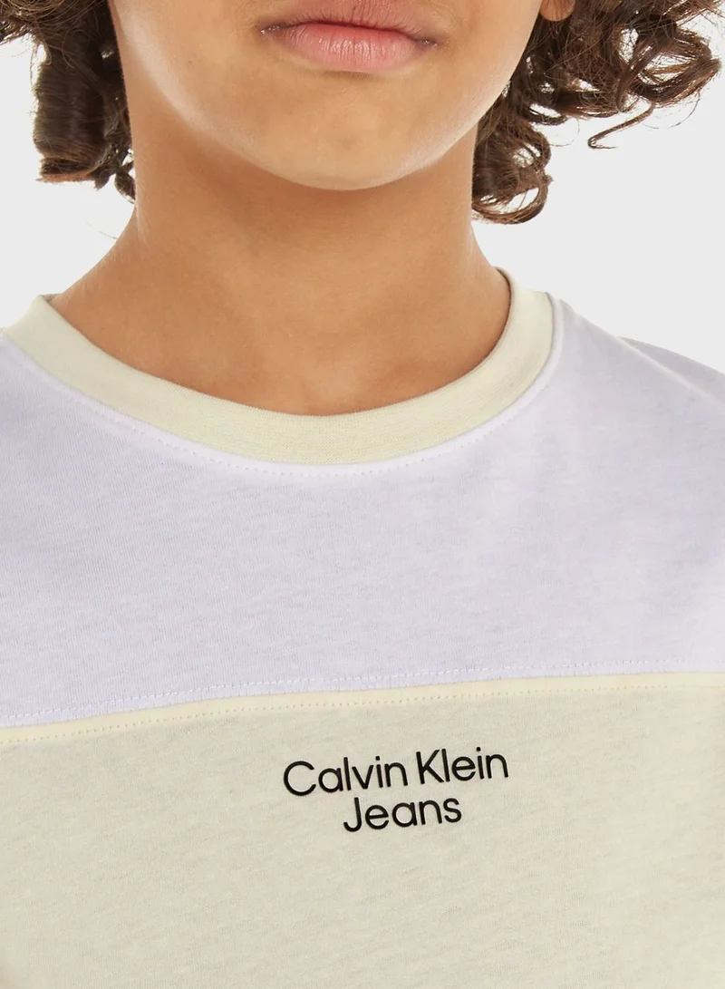Calvin Klein Jeans Youth Color Block T-Shirt