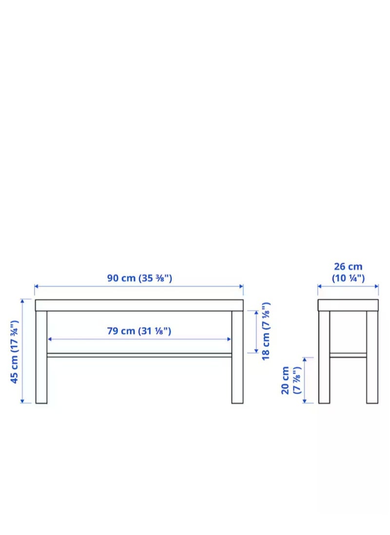 Generic - IKEA TV table with acrylic paint shelf - Image 1