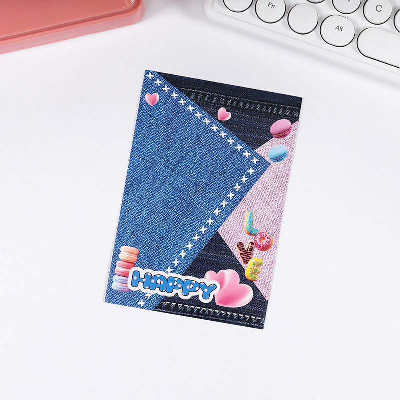 Yueshi New Ins Style Series Cartoon Card Packaging Material Hard Card Back Small Card Card Head Gift Card - Image 1