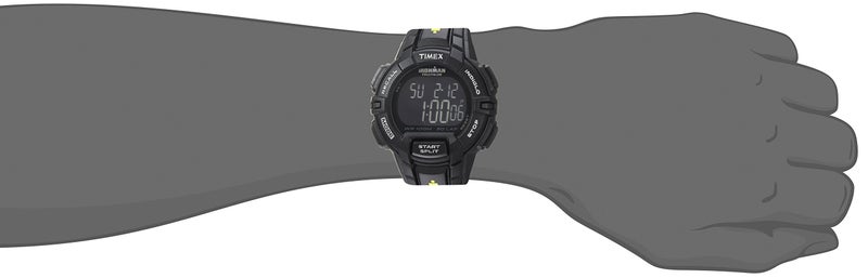 Timex Men's Ironman Triathlon Rugged 30 44mm Resin Strap Watch â€“ Black Case Negative Display with Black Resin Strap - Image 2
