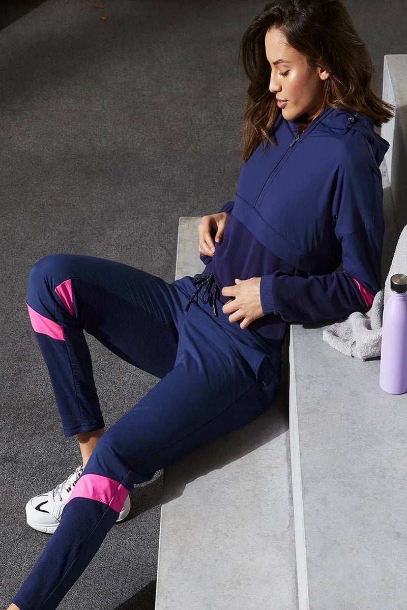 Tchibo Women Sportswear Fit Jogger Pants, Purple - Image 1