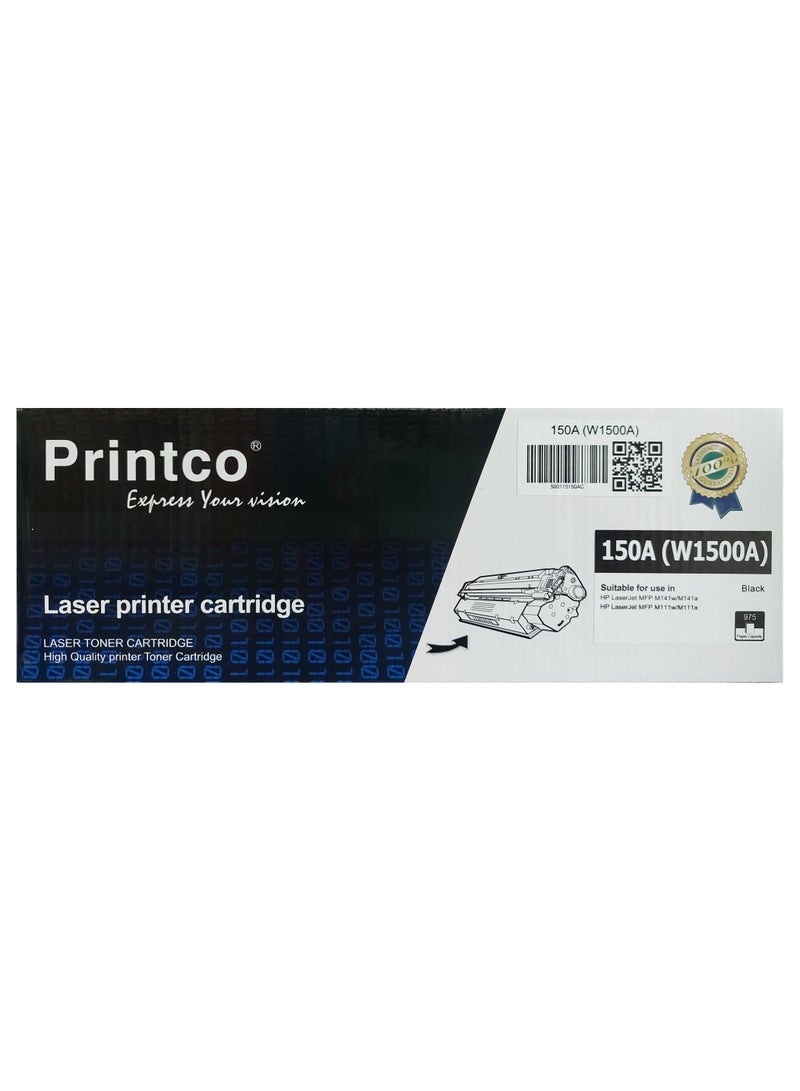 Printco Compatible Toner Cartridge (W1500A) 150A For Use in Laser Jet W142A /M111 /MFP M141 /M140  - Image 3