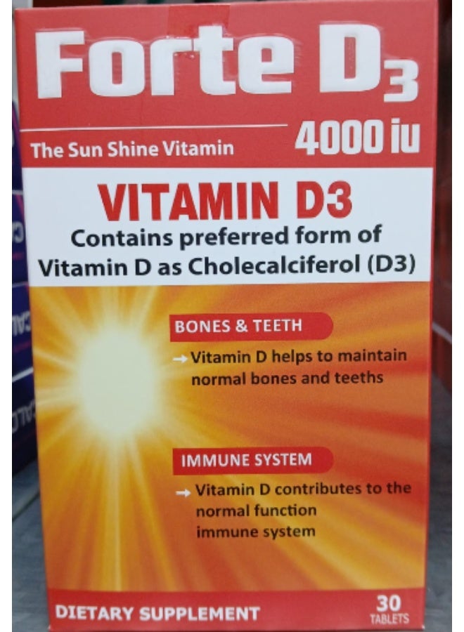 Forte D3-4000IU tab 30s