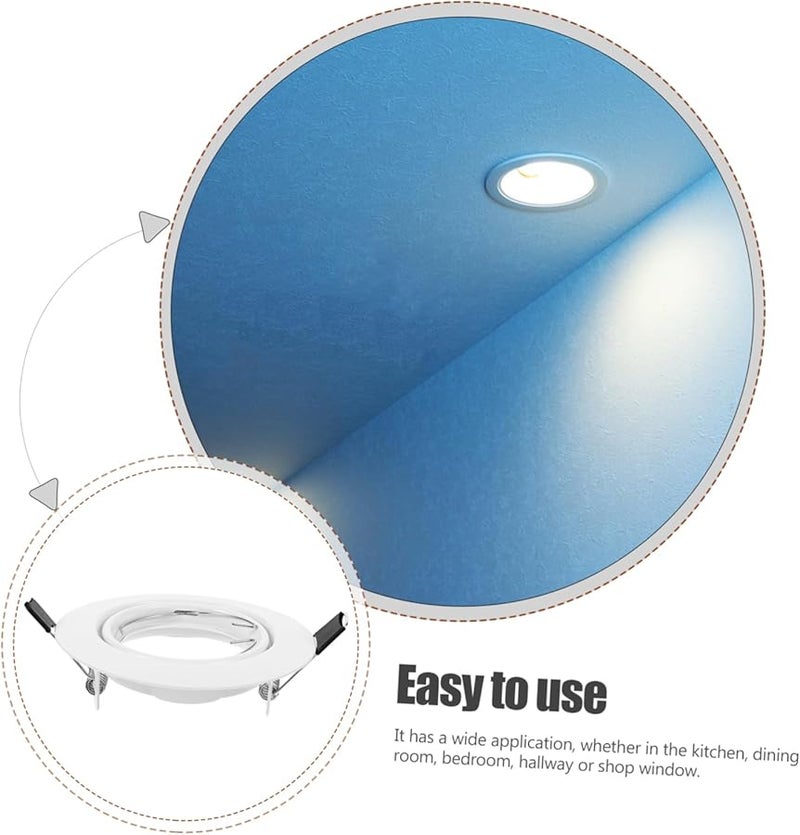 6 Inch Metal Baffle Trim Ring For Recessed LED Ceiling Lights Easy Installation - Image 3