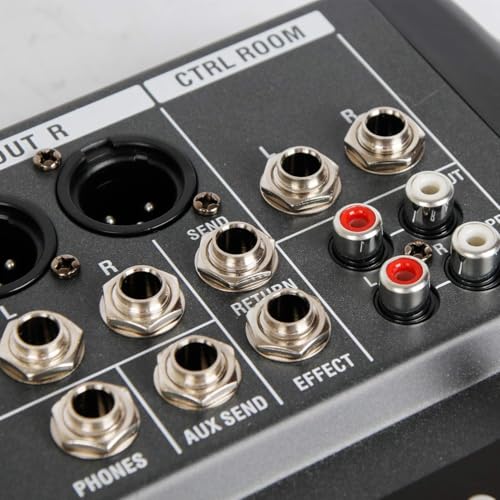 DIGIMORE Professional 12 Channel Mixer | 8 XLR + 6.35MM Input Ports | USB MP3 & BT Support | 48V Phantom Power | Delay & Repeat FX | Stereo Output | Control Room, Headphone, Aux, EFF Outs (D-285) - Image 3