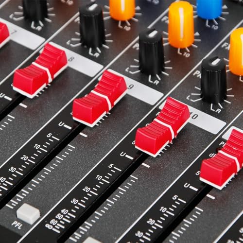 DIGIMORE Professional 12 Channel Mixer | 8 XLR + 6.35MM Input Ports | USB MP3 & BT Support | 48V Phantom Power | Delay & Repeat FX | Stereo Output | Control Room, Headphone, Aux, EFF Outs (D-285) - Image 4