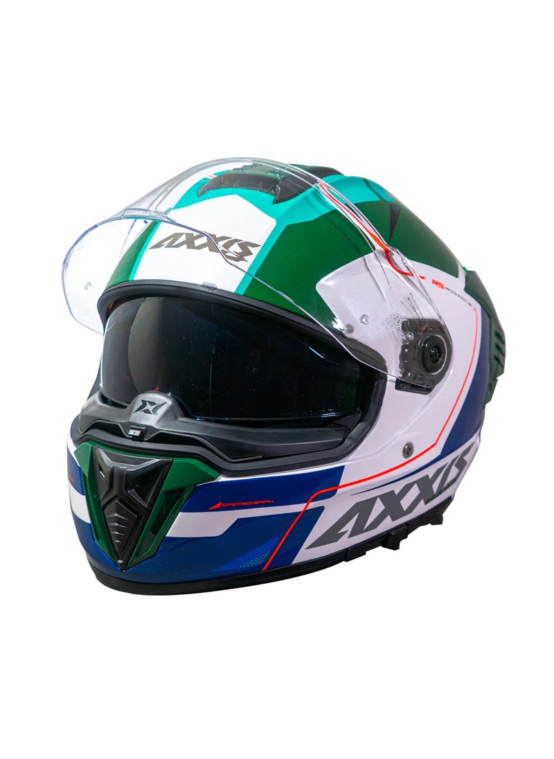 AXXIS - Axxis Hawk SV Spear A6 Helmet Glossy Green - Image 1