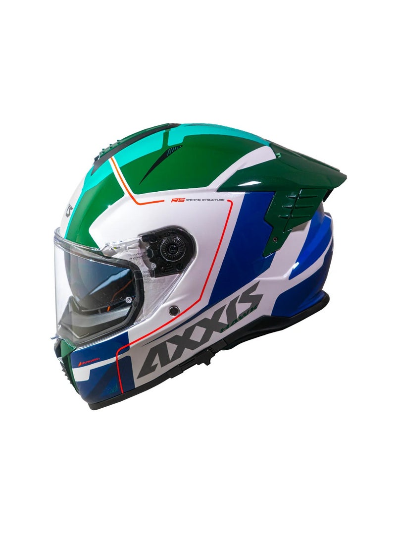 AXXIS - Axxis Hawk SV Spear A6 Helmet Glossy Green - Image 1