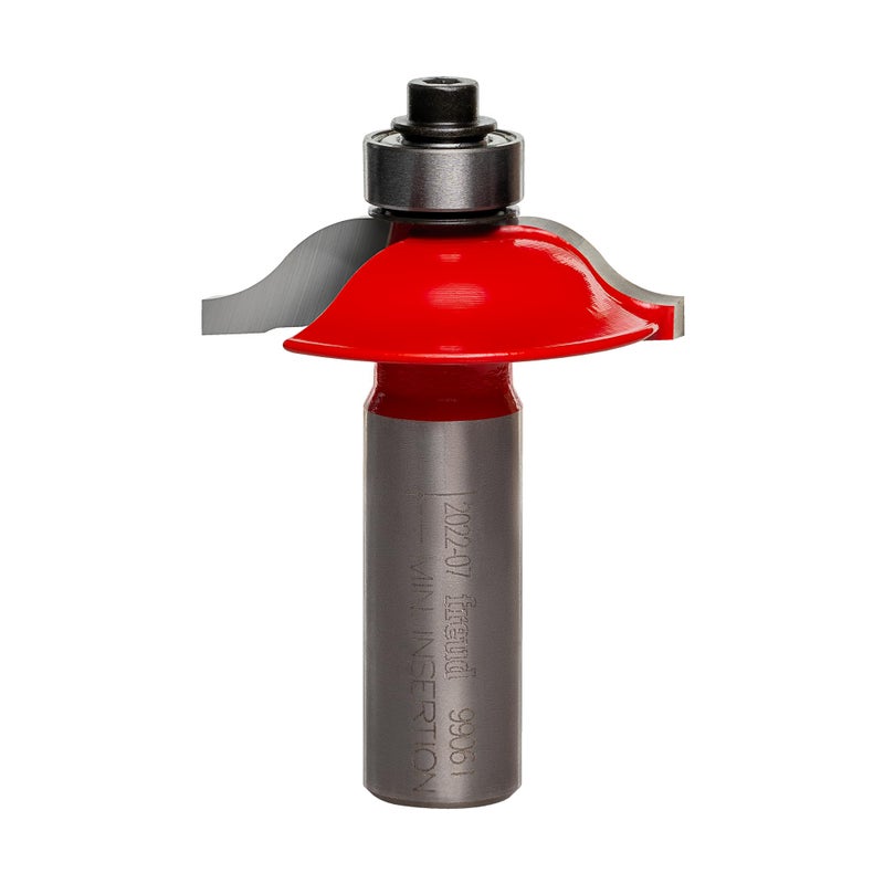 Freud 99061 112 dia Rail Stile Profile Bit with 12 shank 38 carbide height Red