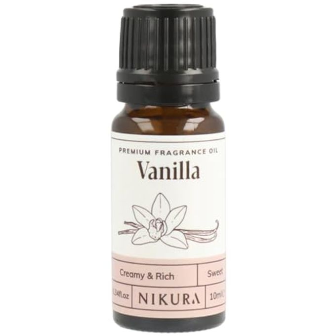 | VANILLA FRAGRANCE OIL - 10ML | PERFECT FOR SOAP MAKING, CANDLE MAKING, WAX MELTS, DIFFUSER | GREAT FOR USE IN BATH BOMBS, PERFUME OIL, PERFUME SCENTS, POTPOURRI | VEGAN & UK MADE
