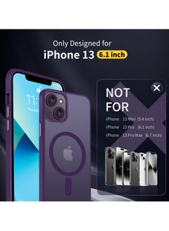 INFOSUN INFOSUN iPhone 13 Case Cover Compatible with Magsafe Magnetic Designed Shockproof Case Translucent Matte Protective Cover Back Hard Cases with Magnet for iPhone 13 Case  - Image 2