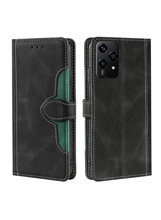 S-TOP Case For Honor 200 Lite 5G Global Skin Feel Magnetic Buckle Leather Phone Case - Image 1