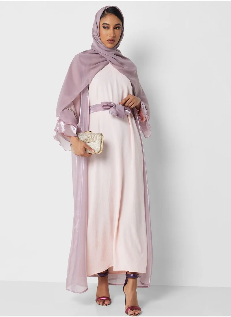 Khizana Bell Sleeved Abaya With Inner