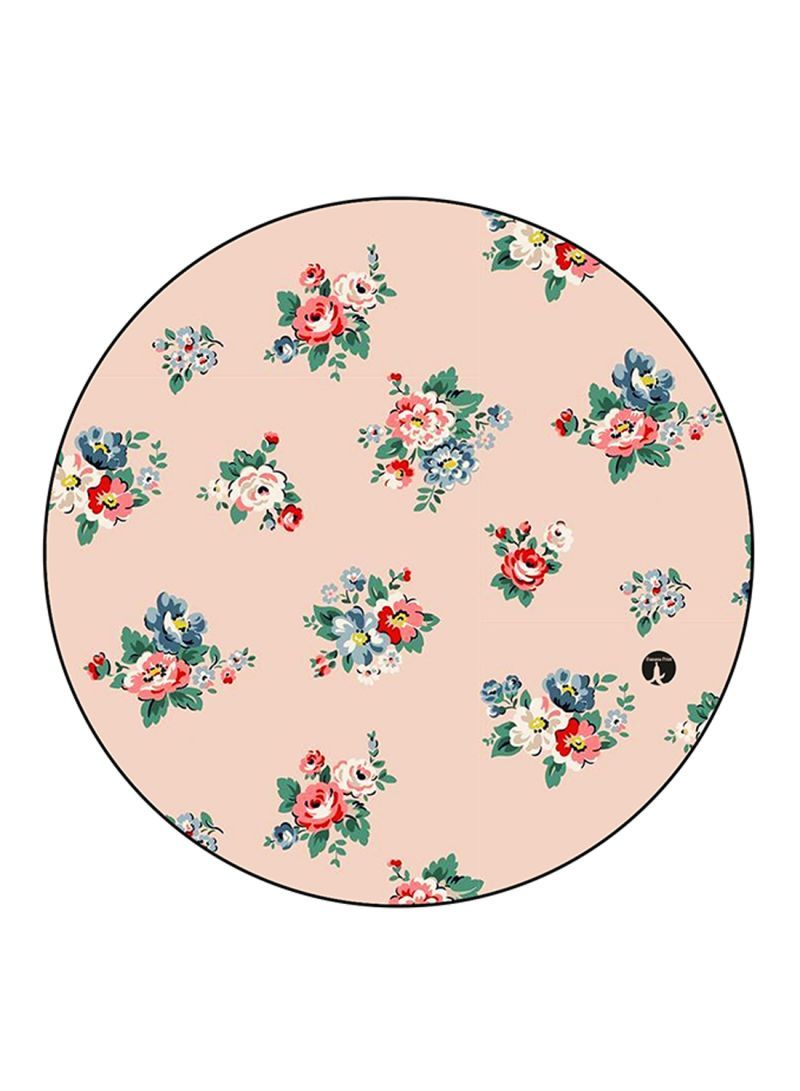 Flowers Printed Mouse Pad Multicolour