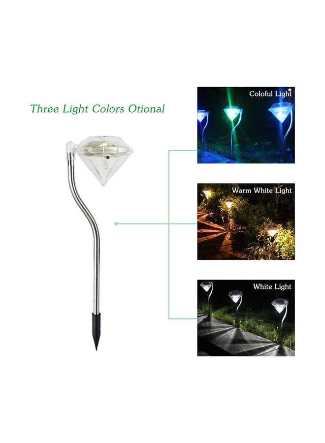 4-Piece Diamond Shaped Outdoor LED Solar Light - Image 2