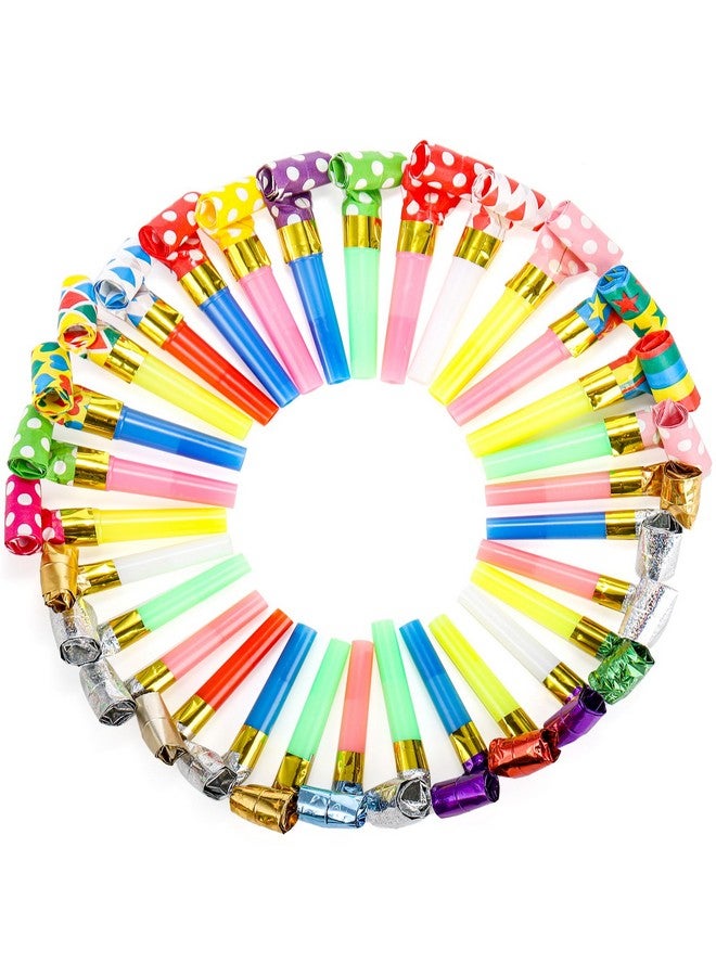 Hedume 200 Pieces Party Blower Noisemakers Blowouts Whistles Colorful Birthday Noisemakers Party Horns Party Whistles New Years Party Noisemakers Blowouts Noisemakers Funny Party Blowouts Blowers - Image 1