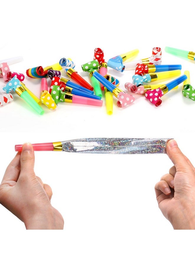 Hedume 200 Pieces Party Blower Noisemakers Blowouts Whistles Colorful Birthday Noisemakers Party Horns Party Whistles New Years Party Noisemakers Blowouts Noisemakers Funny Party Blowouts Blowers - Image 3