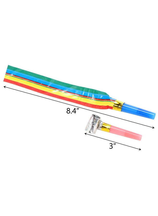 Hedume 200 Pieces Party Blower Noisemakers Blowouts Whistles Colorful Birthday Noisemakers Party Horns Party Whistles New Years Party Noisemakers Blowouts Noisemakers Funny Party Blowouts Blowers - Image 5