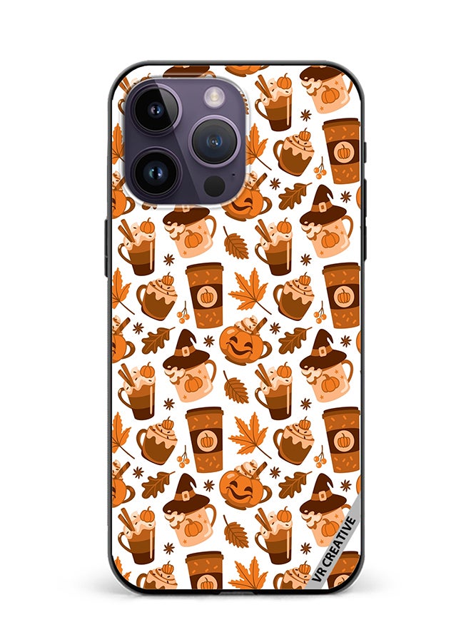 VR CREATIVE Protective Case Cover For Apple iPhone 16 Pro Max Coffee Of Different Type Cozy Print Autumn Mood Design Multicolour