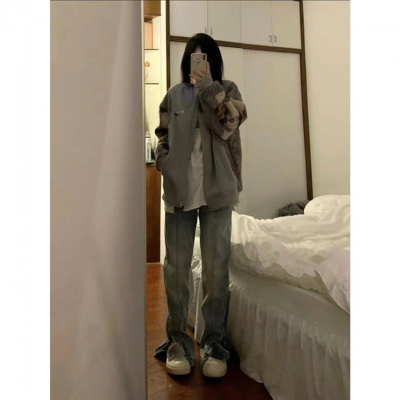 Unisex Classic Denim Jeans Loose Fit Daily Outdoor Wear - Image 4