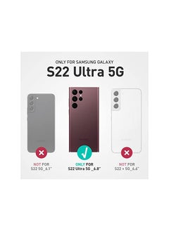 SupCase Unicorn Beetle Pro Series Case for Samsung Galaxy S22 Ultra 5G (2022 Release), Full-Body Dual Layer Rugged Belt-Clip & Kickstand Case Without Built-in Screen Protector (CamoGray)  - Image 3