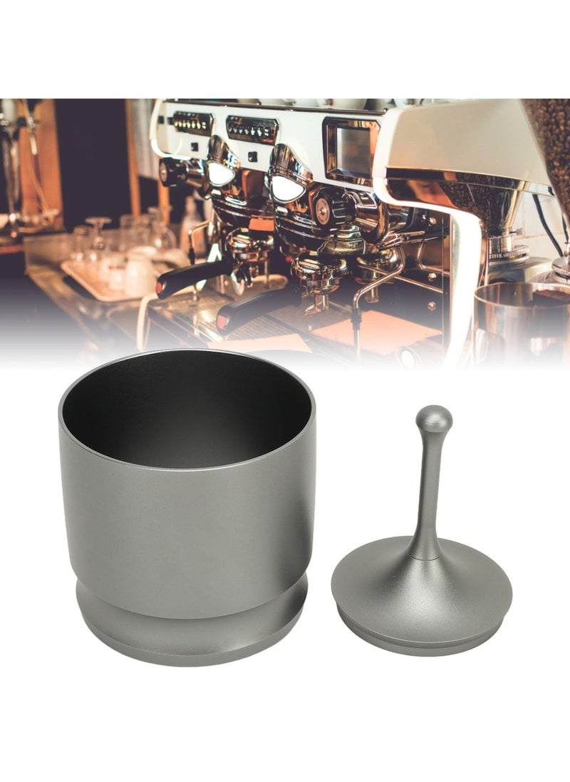 Coffee Powder Picker, 58mm Aluminum Alloy Dosing Rings Press, Aluminum Alloy Coffee Powder Picke Anti Flying Dust Powder Cup Coffee Making Supplies