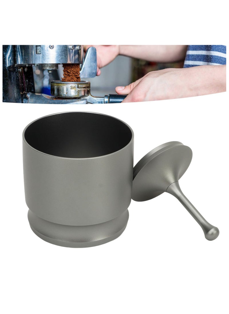 Coffee Powder Picker, 58mm Aluminum Alloy Dosing Rings Press, Aluminum Alloy Coffee Powder Picke Anti Flying Dust Powder Cup Coffee Making Supplies