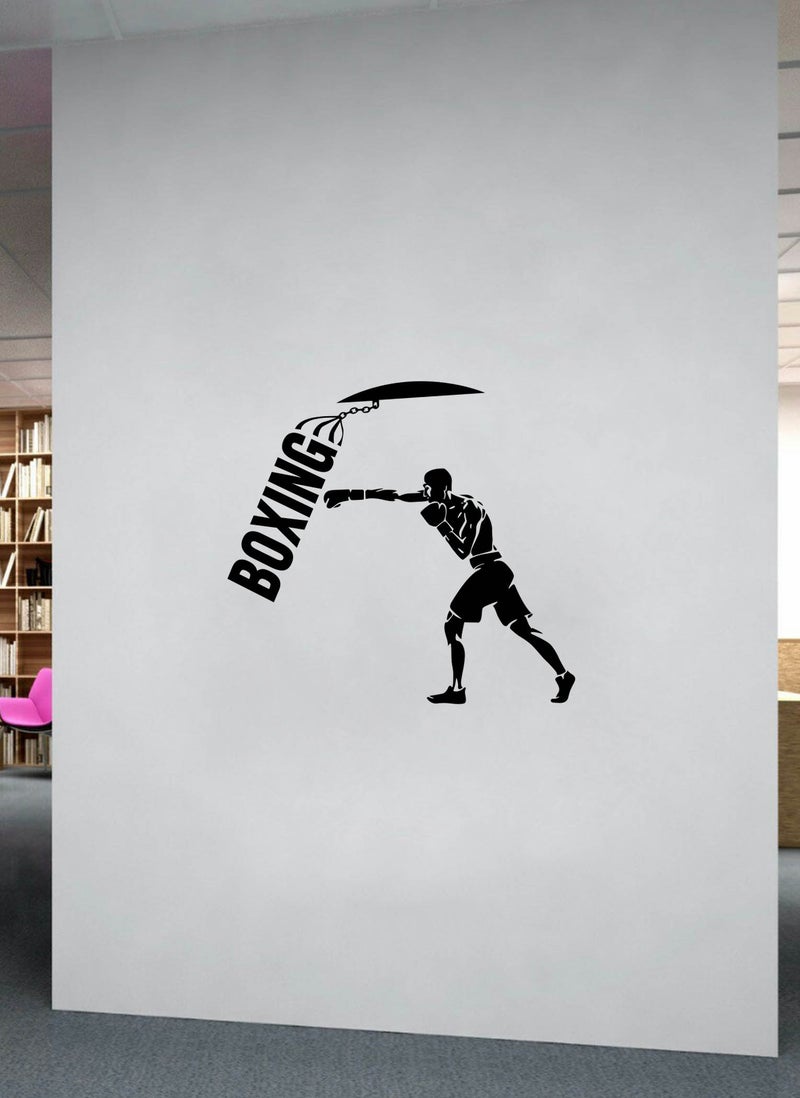 Spoil Your Wall Boxer Boxing Bag Art Wall Decal - Wall Arts Home Décor - Wall Sticker - 80x70 cm by Spoil Your Wall - Image 2