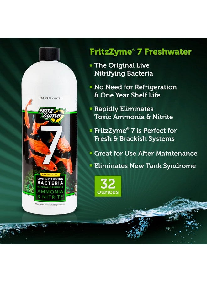 Fritz Aquatics Fritzzyme 7 Live Nitrifying Bacteria Naturally Removes Amonia & Nitrite For Freshwater Fish (32Ounce) - Image 2