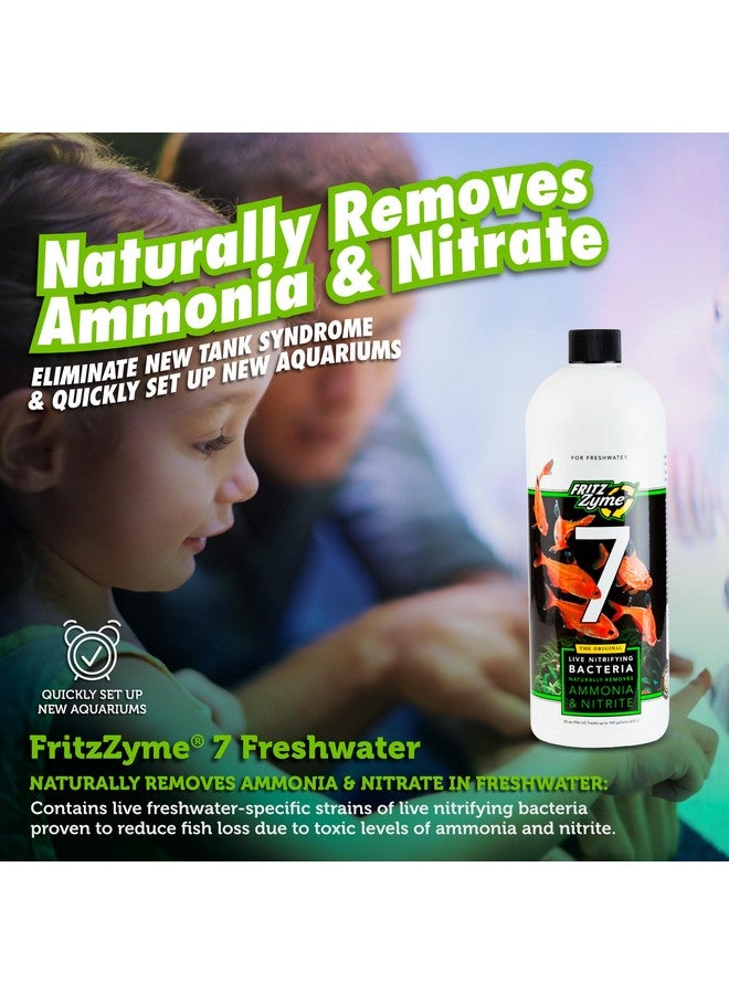 Fritz Aquatics Fritzzyme 7 Live Nitrifying Bacteria Naturally Removes Amonia & Nitrite For Freshwater Fish (32Ounce) - Image 3