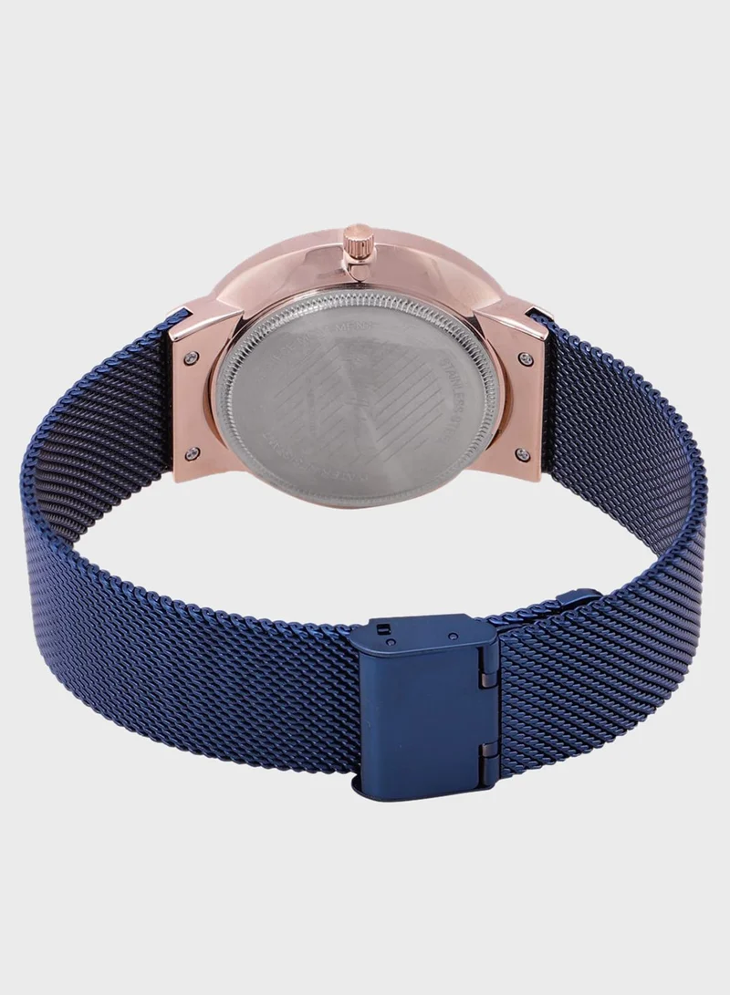 Mast & Harbour Round Analog Watch
