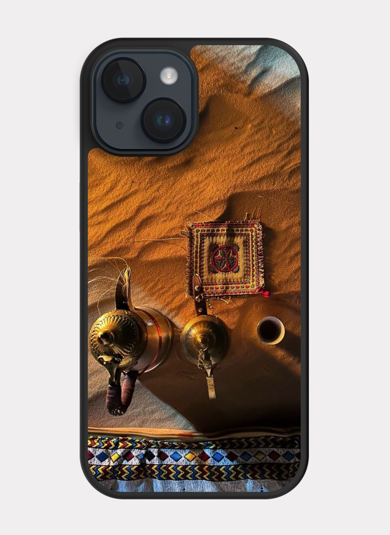 PXLAAT iPhone 14 case cover Saudi Coffee - Image 1