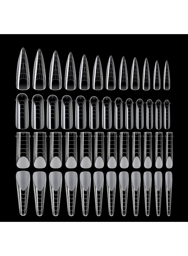 NMKL38 Nail Extension Form Tips Acrylic Nails Mold Artificial Dual Forms System Uv Gel Diy Polish Manicure Tool 96Pcs(4 Types) - Image 2