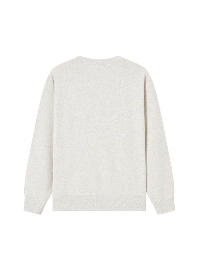 Champion Champion Men's Sweatshirt, Autumn New Arrival, American Trendy Brand, Large Handwritten Pure Cotton Crew Neck Top, Off-white  - Image 4