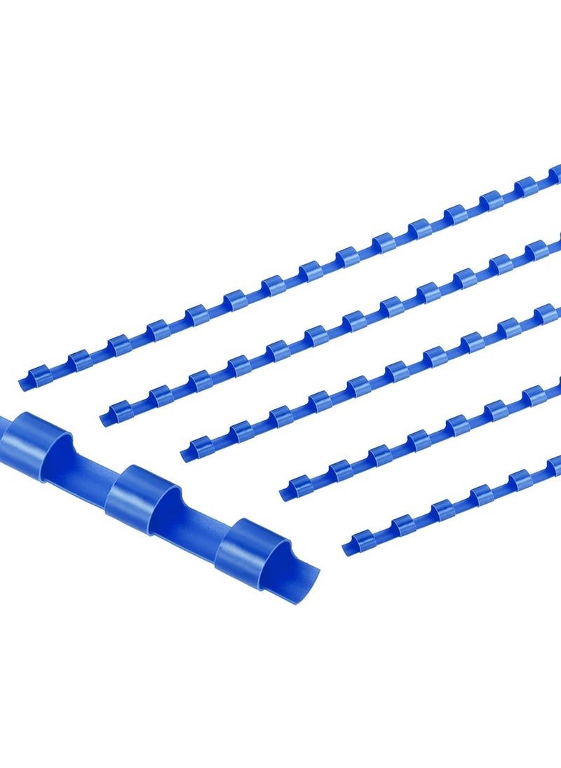 ATLAS - 100-Piece Plastic Binding Combs 6mm Width Blue - Image 1