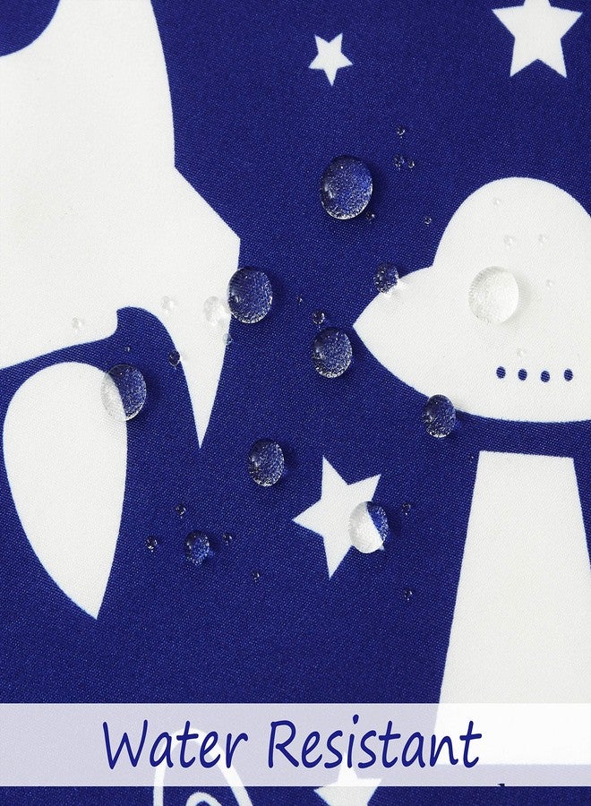 Central Park Navy Blue Shower Curtains for Kids Bathroom Water Resistant Space Planet Theme Cartoon Decorative Pattern Spa Hotel Bath Decor with 12 Metal Grommets, (Navy Blue, 70"x72") - Image 3