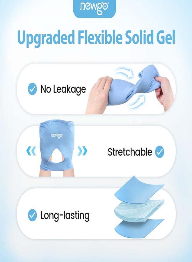 NEWGO Ice Pack Face Ice Mask for Puffy Eyes, Cooling Face Mask Reusable with Thick Gel Pad in Forehead & Eye Zones for Migraines, Post-Surgery, Redness, Allergy Swelling Pain Relief - Image 4