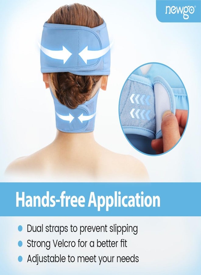 NEWGO Ice Pack Face Ice Mask for Puffy Eyes, Cooling Face Mask Reusable with Thick Gel Pad in Forehead & Eye Zones for Migraines, Post-Surgery, Redness, Allergy Swelling Pain Relief - Image 5
