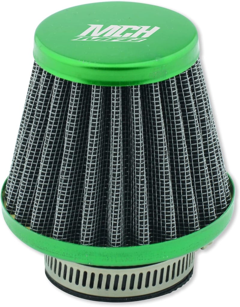 MCHMFG Motorcycle Air Filter 38mm for SSR 110cc 125cc Coolster CRF Dirt Pit Bike GY6 50cc Scooter Moped QMB139 Engine Parts (Green) - Image 1